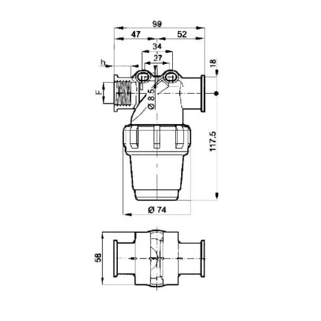 Filtre de pression ARAG 3242032