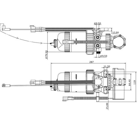 Pompe aspirante pour filtre à carburant UNIVERSEL 32925949KR