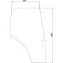 Vitre de porte droite UNIVERSEL 3805642M1N
