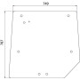 Vitre de cabine arrière UNIVERSEL 3821484M1N