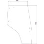 Vitre de porte droite UNIVERSEL 3825690M1N
