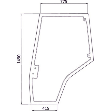 Vitre de porte gauche UNIVERSEL 4272774M1N