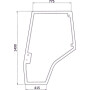 Vitre de porte gauche UNIVERSEL 4272774M1N
