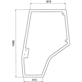 Vitre de porte UNIVERSEL 4272775M1N