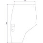 Vitre de porte gauche UNIVERSEL 4353783M2N