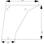 Vitre de porte UNIVERSEL 4364140N