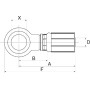 Raccord GATES 4G4BSPBJ
