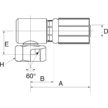 Raccord GATES 4G6FBSPORX90BL