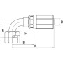 Raccord GATES 4G6FFORX90S