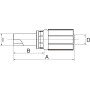 Raccord GATES 4G8MSP