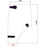 Vitre de porte UNIVERSEL 6005029097N