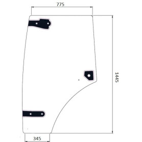 Vitre de porte UNIVERSEL 6005029102N