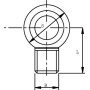 Rotule de direction UNIVERSEL DBBMS0812L