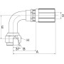 Raccord GATES 6G10FJX90M