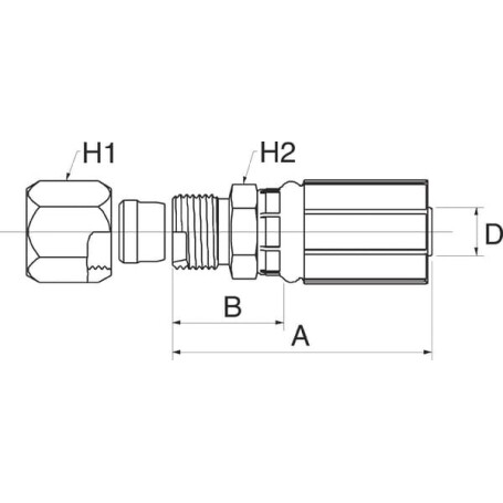Raccord GATES 6G4MFA