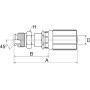 Raccord GATES 6G6MIX