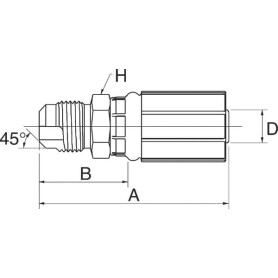 Raccord GATES 6G6MS
