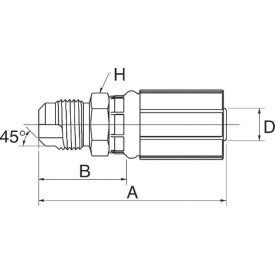 Raccord GATES 6G6MS