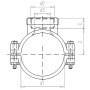 Raccord avec bague de renforcement 63mm VDL 7063001