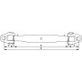Barre de poussée chape-chape UNIVERSEL TL51036320254KR