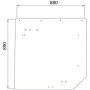 Vitre arrière UNIVERSEL 7700050257N