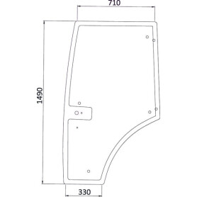 Vitre de porte UNIVERSEL 7700073325N
