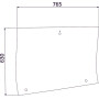 Vitre latérale gauche de cabine UNIVERSEL 816810040421KR