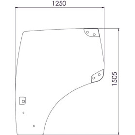 Vitre de porte UNIVERSEL 82027357N