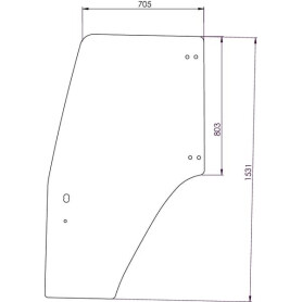 Vitre de porte UNIVERSEL 87302768N