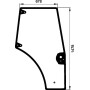 Vitre de porte droite UNIVERSEL 87620223KR