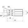 Raccord GATES 8G8FJISX