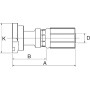 Raccord GATES 8G8FL