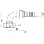 Raccord GATES 8GS17FFGX90