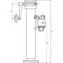 Béquille SIMOL STRLT2103