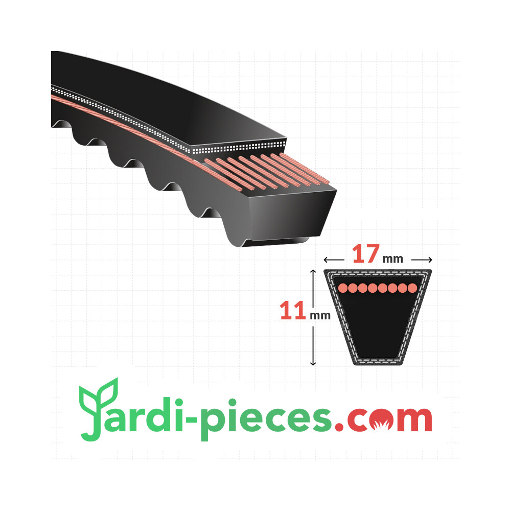 Courroie D'entraînement Pour Plateau De Coupe 42 Pouces - Compatible John Deere L100, X105