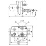 Moteur d'essuie-glace UNIVERSEL CA503121000