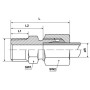 Raccord UNIVERSEL CLGEV6LLM8125K