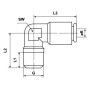 Raccord UNIVERSEL CLWS6MK101