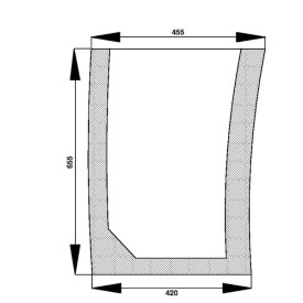 Frontscheibe unten UNIVERSAL D3406665