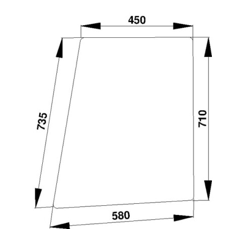 Vitre de porte UNIVERSEL D4003