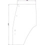Vitre de porte UNIVERSEL D6718
