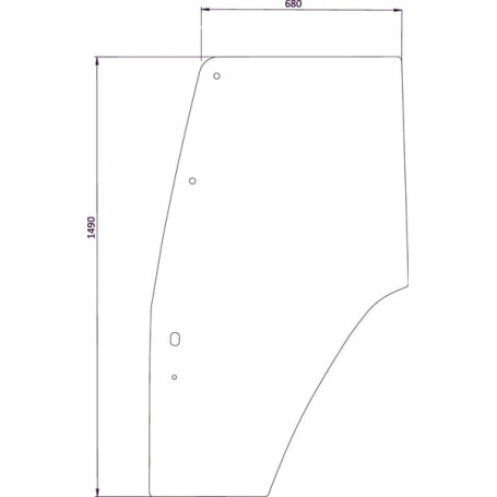 Vitre de porte UNIVERSEL D6719