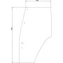 Vitre de porte UNIVERSEL D6719