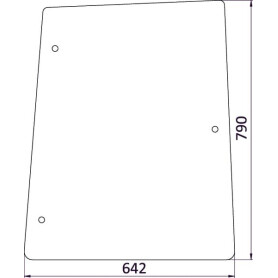 Vitre latérale UNIVERSEL D6721