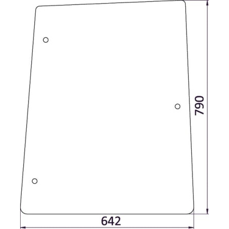 Vitre latérale UNIVERSEL D6721