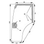 Vitre de porte UNIVERSEL D6865