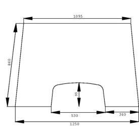 Frontscheibe UNIVERSAL D6900A