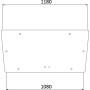Vitre arrière UNIVERSEL D6908A