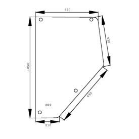 Türscheibe hinten UNIVERSAL D6916