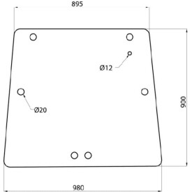 Heckscheibe oben UNIVERSAL D6918A